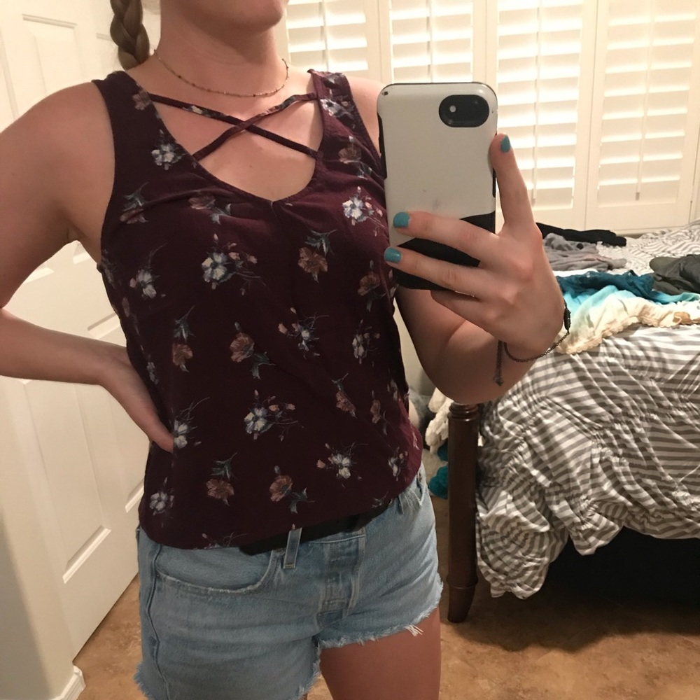 Floral tank top